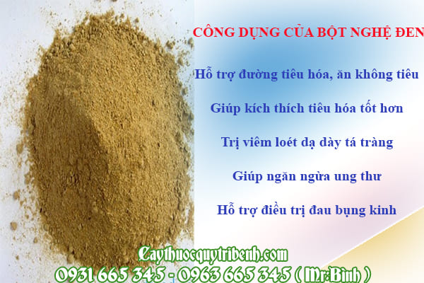 Bột nghệ đen