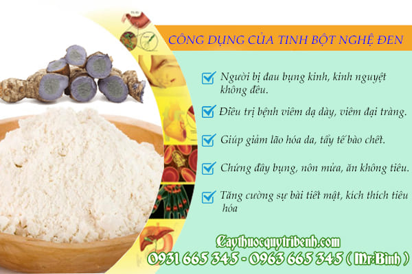 tinh bột nghệ đen