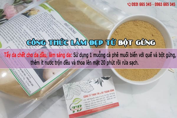 bột gừng thảo dược thanh bình