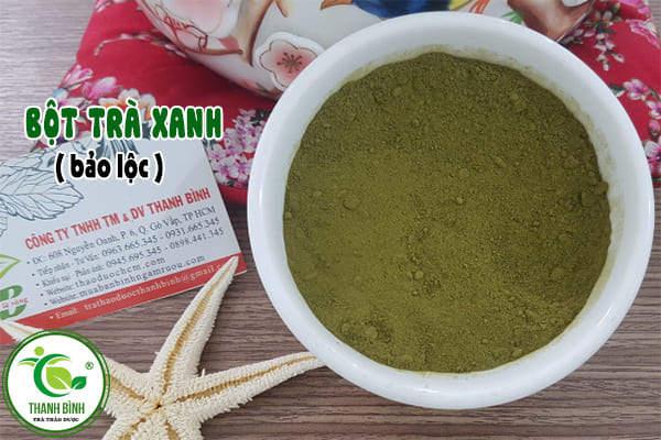 bột trà xanh thảo dược thanh bình