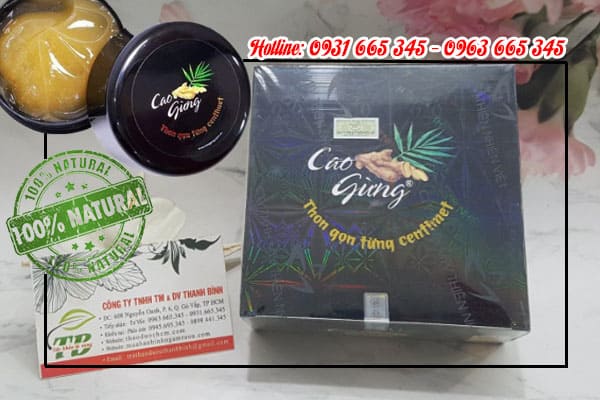cao gừng thảo dược thanh bình