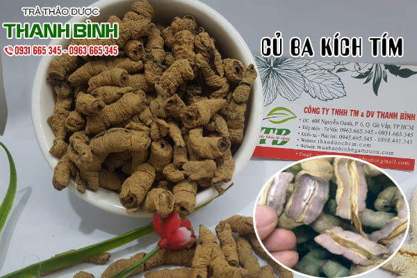 củ ba kích tím thảo dược thanh bình