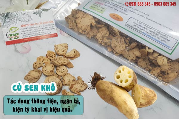 củ sen khô thảo dược thanh bình