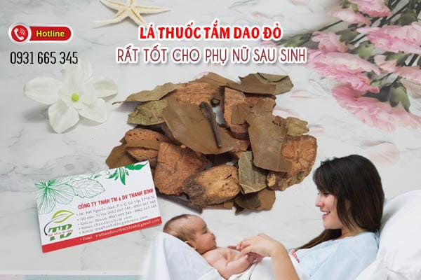 lá thuốc tắm Dao Đỏ Thảo Dược Thanh Bình