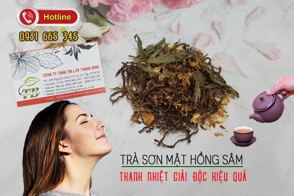 trà sơn mật hồng sâm Thảo Dược Thanh Bình