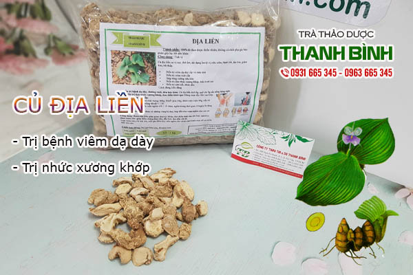 Củ địa liền Thảo dược Thanh Bình