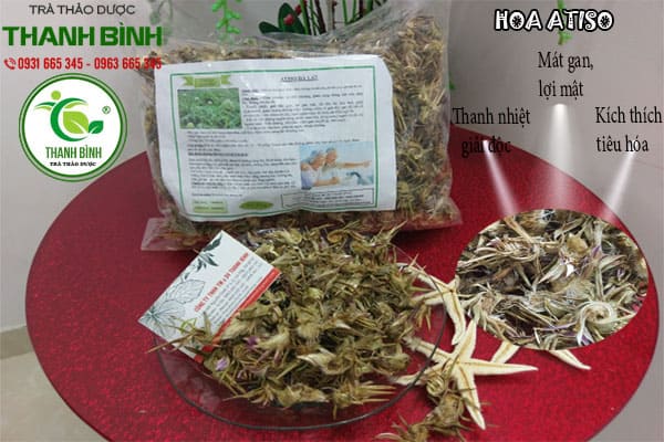 hoa atiso thảo dược thanh bình