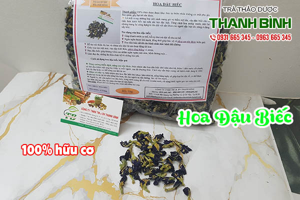 hoa đậu biếc thảo dược thanh bình