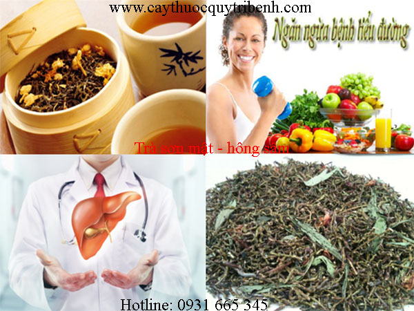 trà sơn mật hồng sâm