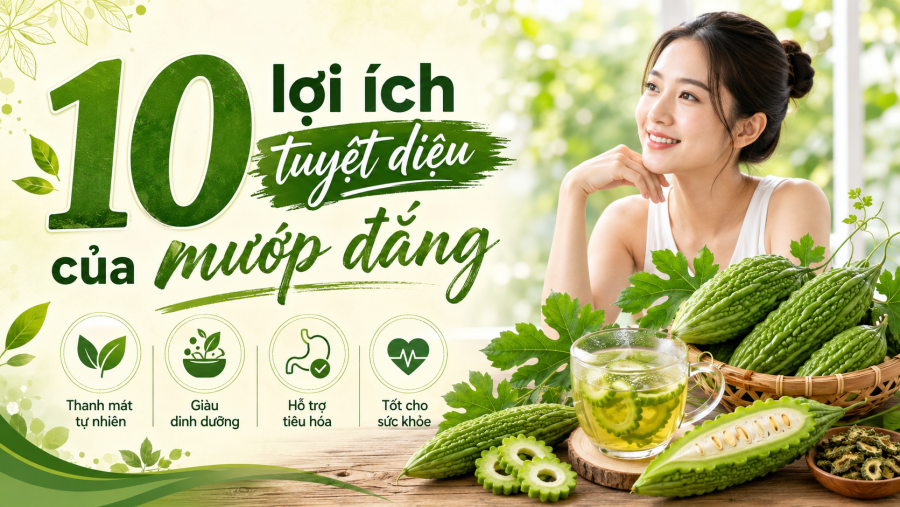 10 lợi ích tuyệt diệu của mướp đắng