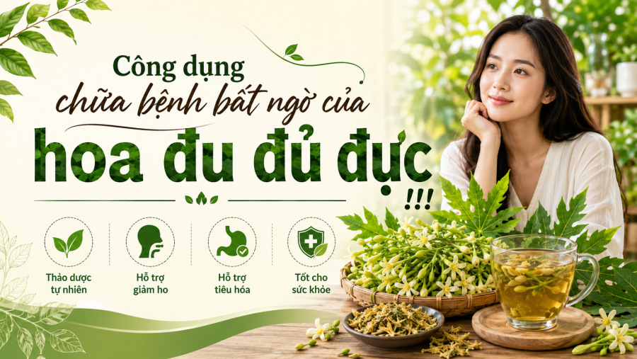 Công dụng chữa bệnh bất ngờ của hoa đu đủ đực !!!