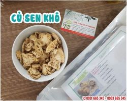 Mua bán củ sen khô ở huyện Cần Giờ giúp điều trị nhuận tràng rất tốt