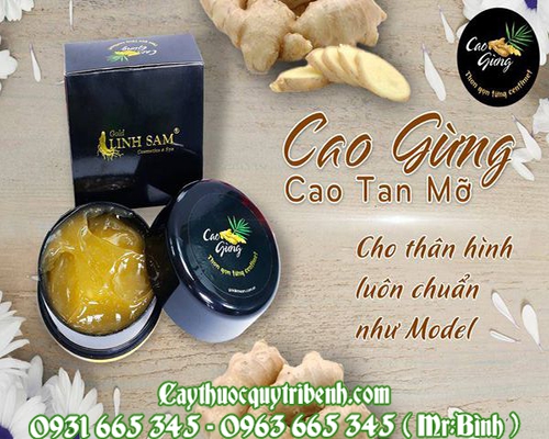 Mua bán cao gừng tại Lào Cai có công dụng giảm mỡ thừa vùng bụng và đùi
