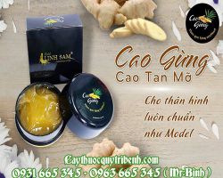 Mua bán cao gừng ở quận Tân Phú có tác dụng làm tan mỡ bụng hiệu quả